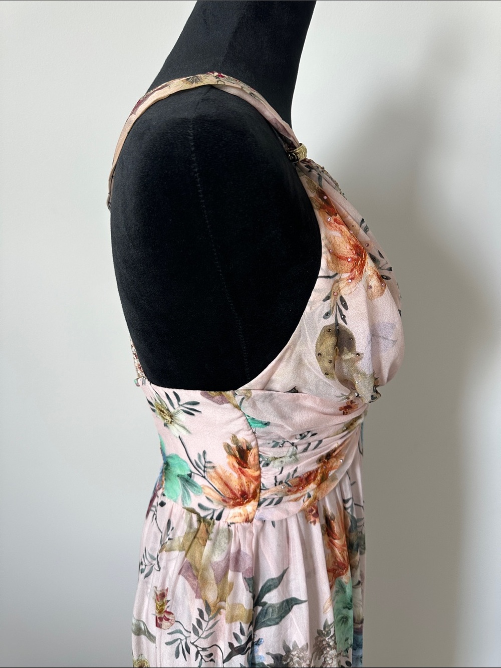 Camilla Pink Floral Multicolor Twisted-Waist Maxi Dress - Picture 6 of 11